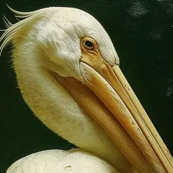 Royal Pelican Framed Canvas Art Print