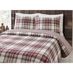 Rust Plaid Camden King 3-pc. Quilt Set