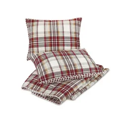 Rust Plaid Camden King 3-pc. Quilt Set