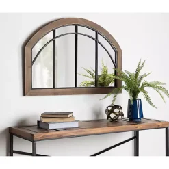 Rustic Brown Arch Holden Mirror