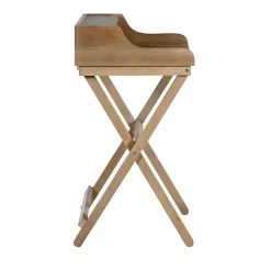 Rustic Brown Wooden Folding Desk