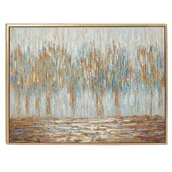 Rustic Reflections Framed Canvas Art Print