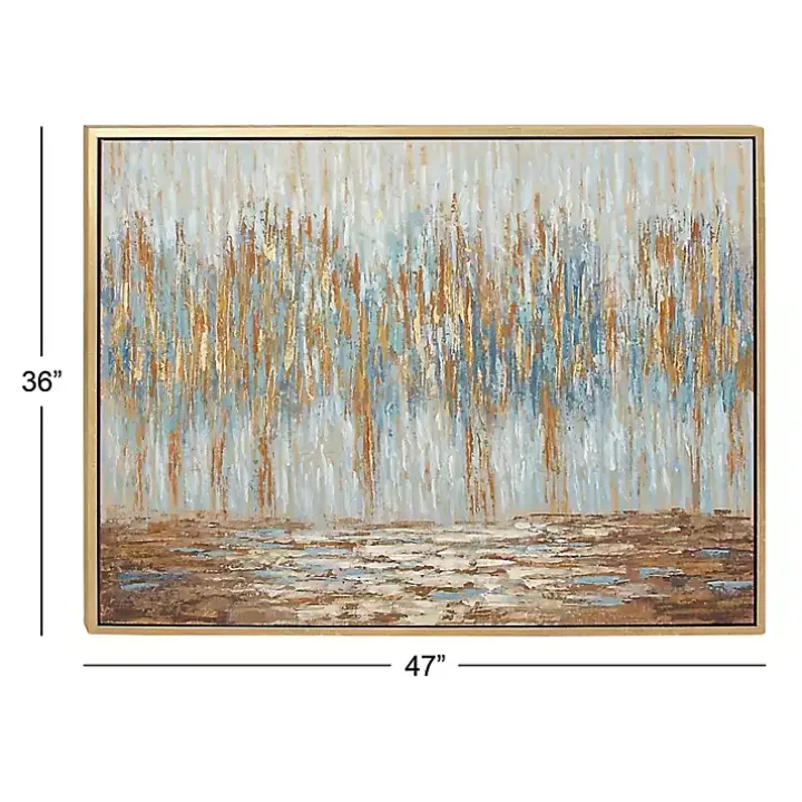 Rustic Reflections Framed Canvas Art Print