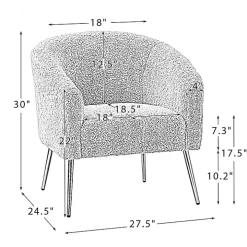 Sage Contemporary Barrel Accent Chair