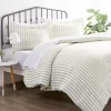 Sage Rugged Stripes Puffed Twin 3-pc. Duvet Set