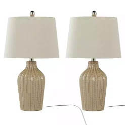 Sand Rockwell Table Lamps, Set of 2