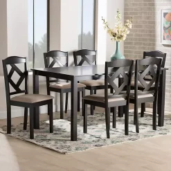 Sandy Beige Diamond Back 7-pc. Dining Set