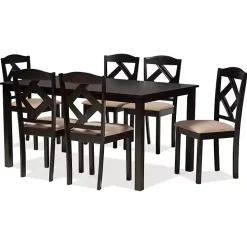 Sandy Beige Diamond Back 7-pc. Dining Set