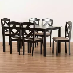 Sandy Beige Diamond Back 7-pc. Dining Set