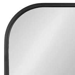 Satin Black Wide Arch Wall Mirror