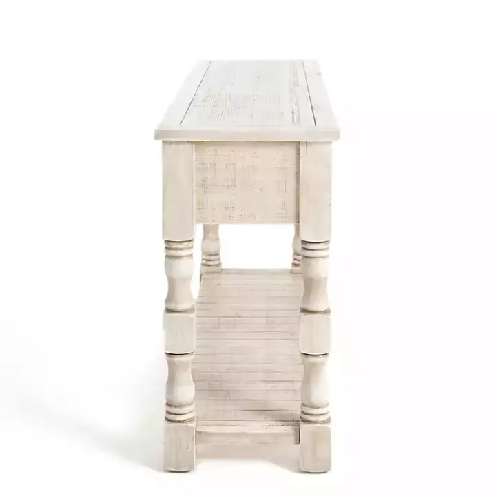 Savannah Cream Distressed Console Table