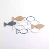 School of Fish Wood and Metal Wall Plaque