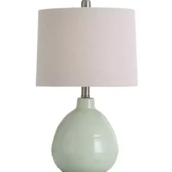Seafoam Mint Green Ceramic Table Lamp