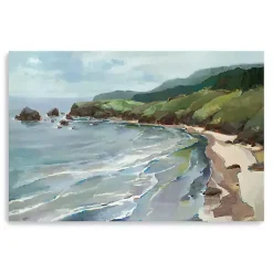 Seaside Cliffs Giclee Canvas Art Print, 60x40 in.