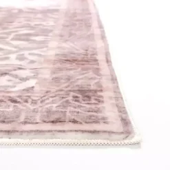 Shiva Red Botanical Washable Runner, 2x7