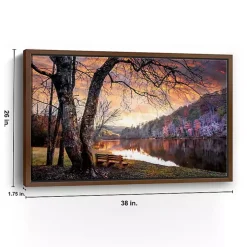 Silence of Sunset Framed Canvas Art Print