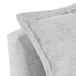 Silver Gray Modular Armless Accent Chair