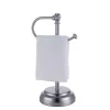 Silver Hook Countertop Towel Holder