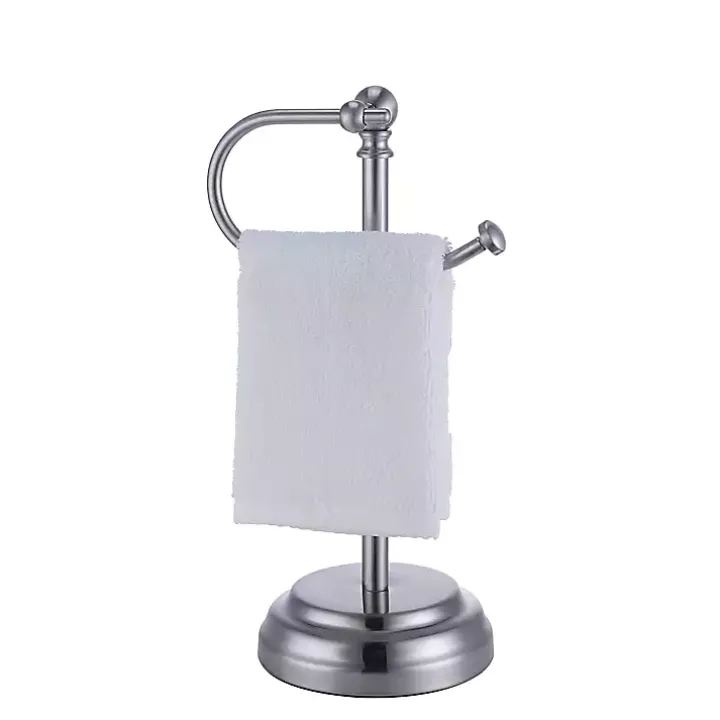 Silver Hook Countertop Towel Holder
