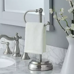 Silver Hook Countertop Towel Holder