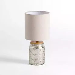Silver Mercury Glass Mini Table Lamp