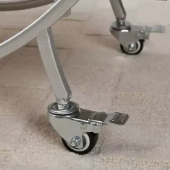 Silver Mirrored 2-Tier Odessa Bar Cart