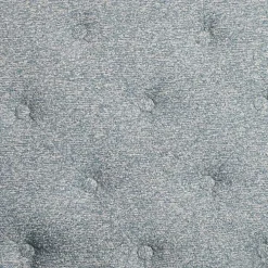 Sky Blue Boucle Tufted Chair & Ottoman Set