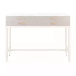 Sloane White Four-Drawer Console Table