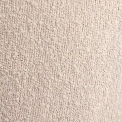 Small Round Sand Boucle Swivel Accent Chair