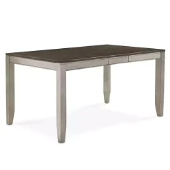Smoked Alabaster and Honey Wood Dining Table