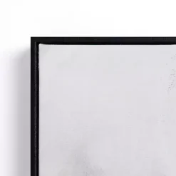 Snowy Country Drive Framed Canvas Art Print