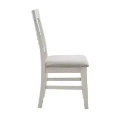 Sofia White High Back Dining Chairs, Set of 2