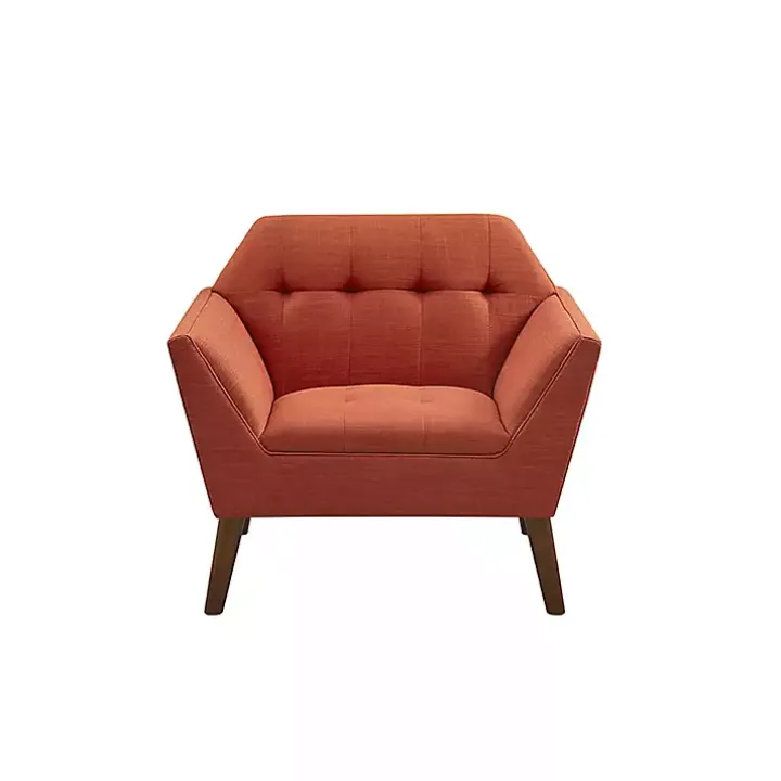 Spice Button Tufted Accent Chair