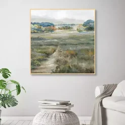 Spring Mountains Framed Canvas Art Print