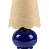 Stella Blue Diminuta Table Lamp with Woven Shade