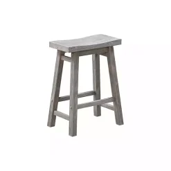 Storm Gray Sonoma Saddle Counter Stools, Set of 2