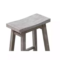 Storm Gray Sonoma Saddle Counter Stools, Set of 2