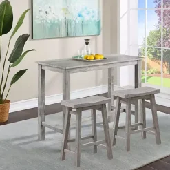 Storm Gray Sonoma Saddle Counter Stools, Set of 2