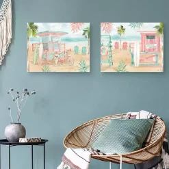 Surfs Up Canvas Art Prints, Set 2