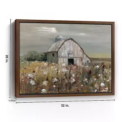 Swatland Wildflower Barn Framed Canvas Art Print