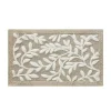 Tan Botanical Cotton Bath Mat, 34 in.