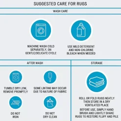 Tan Botanical Cotton Bath Mat, 60 in.