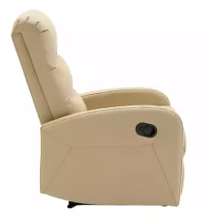 Tan Faux Leather Dormi Recliner
