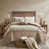 Tan Faux Suede 7-pc. King Comforter Set