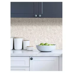 Tan Terrene Peel and Stick Wallpaper