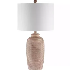 Tan Textured Kensin Table Lamp