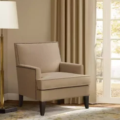 Tan Upholstered Colton Accent Chair