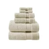 Taupe 6-pc. Cotton Bath Towel Set