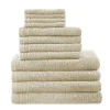 Taupe 12-pc. Cotton Quick Dry Bath Towel Set