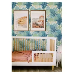 Teal Bohoemian Jungle Peel & Stick Wallpaper